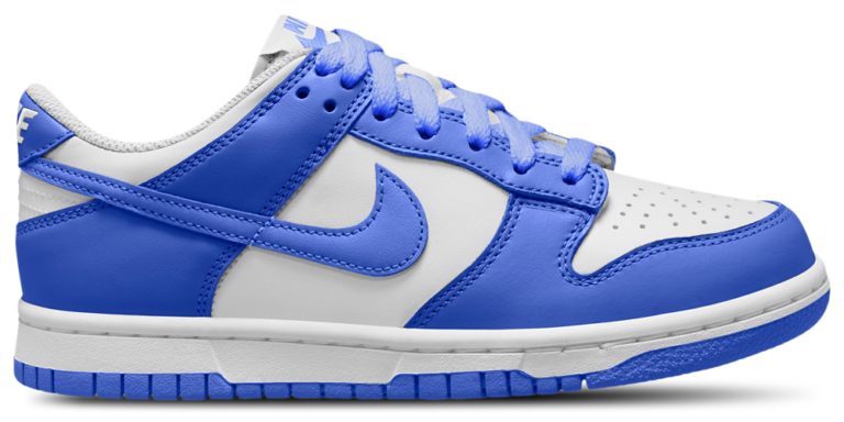 Nike Dunk Low - Boys' Grade School Hyper Blue/White product view