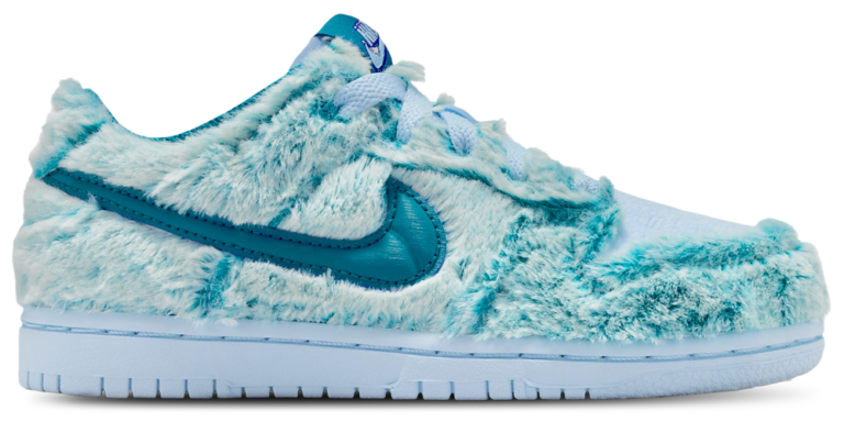 Nike Dunk Low - Boys' Preschool Celestine/Green Abyss product view