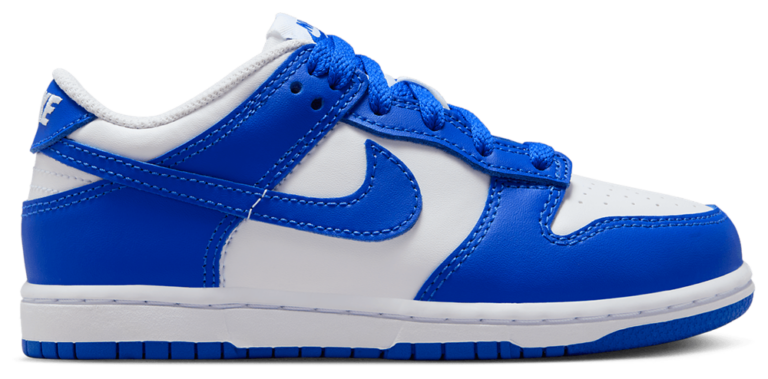 Nike Dunk Low - Boys' Preschool Hyper Blue/White product view
