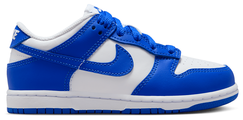 Nike Dunk Low - Boys' Preschool Hyper Blue/White product view