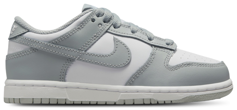 Nike Dunk Low - Boys' Preschool White/Light Smoke Grey/White product view