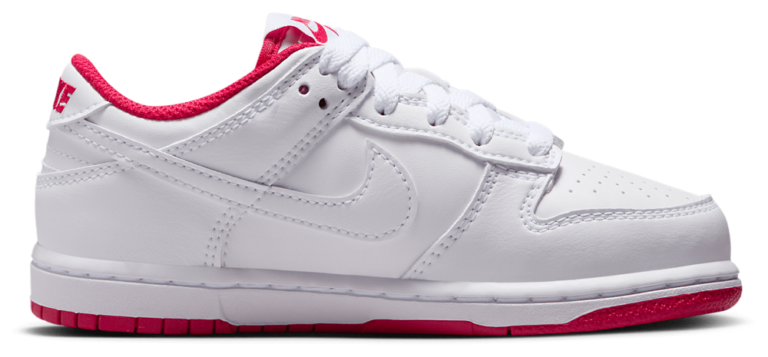 Nike Dunk Low - Boys' Preschool White/Red product view