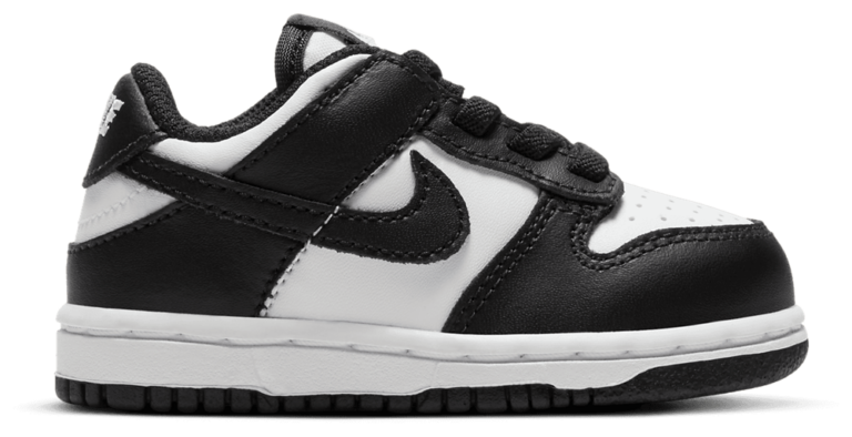 Nike Dunk Low - Boys' Toddler Black/White/White product view