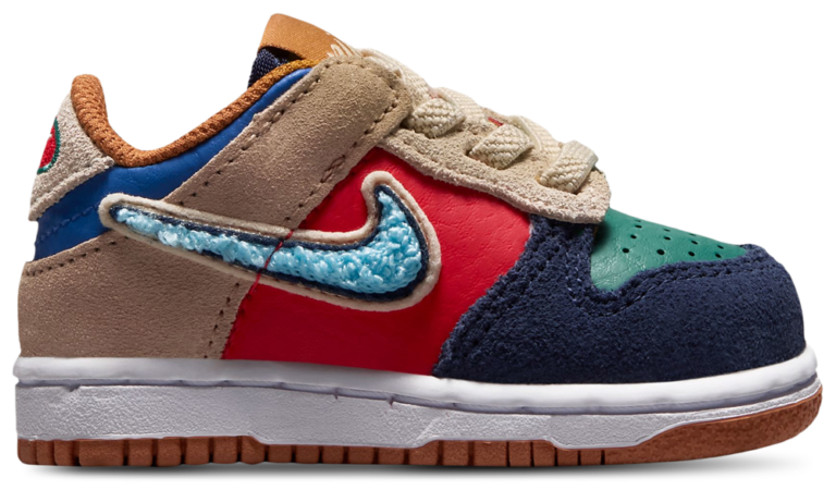 Nike Dunk Low - Boys' Toddler Red/Blue product view