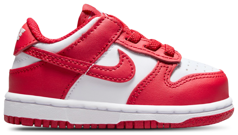 Nike Dunk Low - Boys' Toddler University Red/White product view