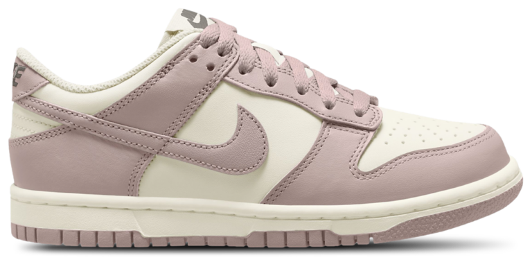 Nike Dunk Low - Girls' Grade School Sail/Particle Rose product view