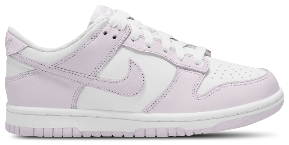Nike Dunk Low - Girls' Grade School White/Violet product view