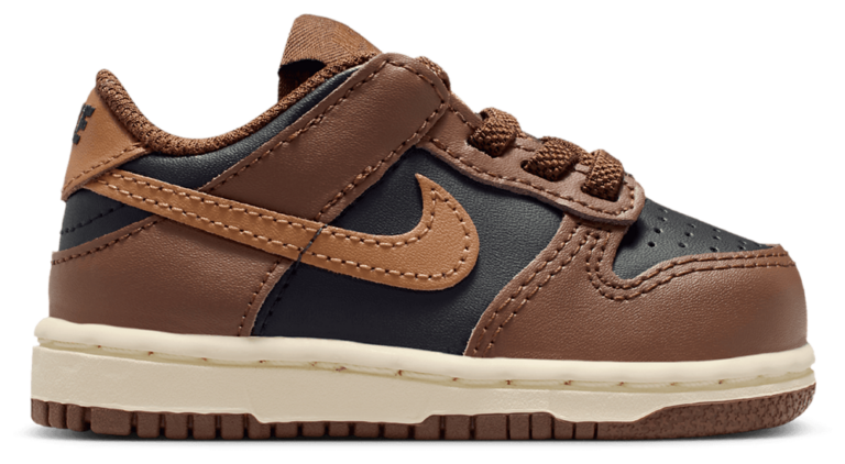 Nike Dunk Low - Girls' Toddler Brown/Black product view