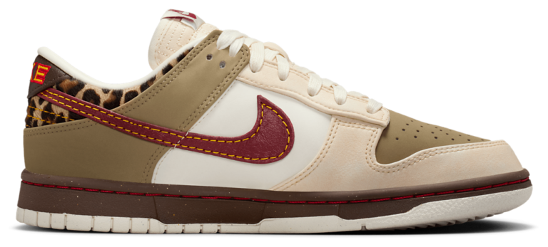 Nike Dunk Low NA29 - Women's Khaki/Team Red/Baroque Brown product view