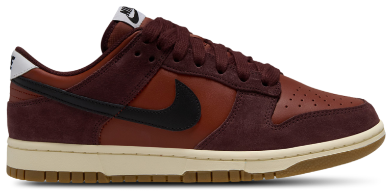 Nike Dunk Low Retro SE Essentials Plus 2 - Men's Black/Burgundy/Mars Stone product view