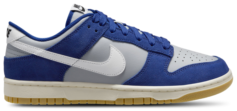 Nike Dunk Low Retro SE Essentials Plus 2 - Men's Wolf Grey/White/Deep Royal Blue product view