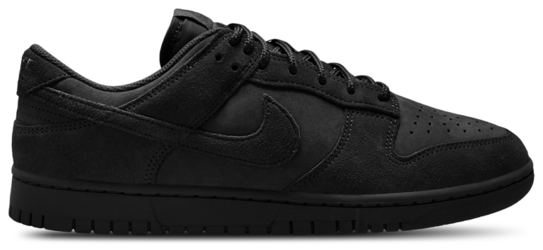 Nike Dunk Low Retro Se Nubuck - Men's Black/Black/Black product view