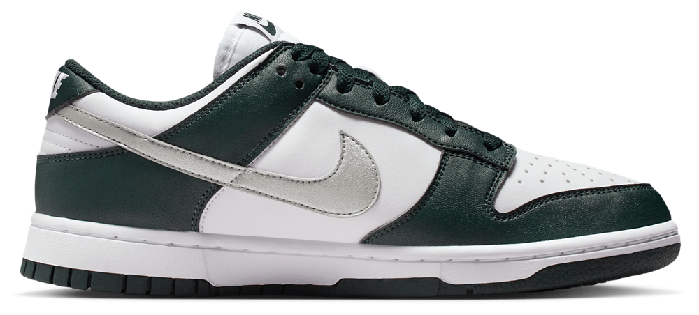 Nike Dunk Low - Women's Mtlc Silver/Seaweed/White product view