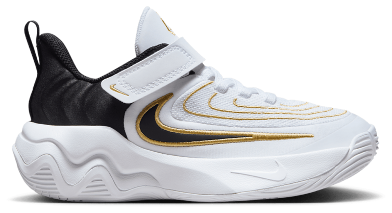 Nike Giannis Immortality 4 - Boys' Preschool White/Black/Metallic Gold product view