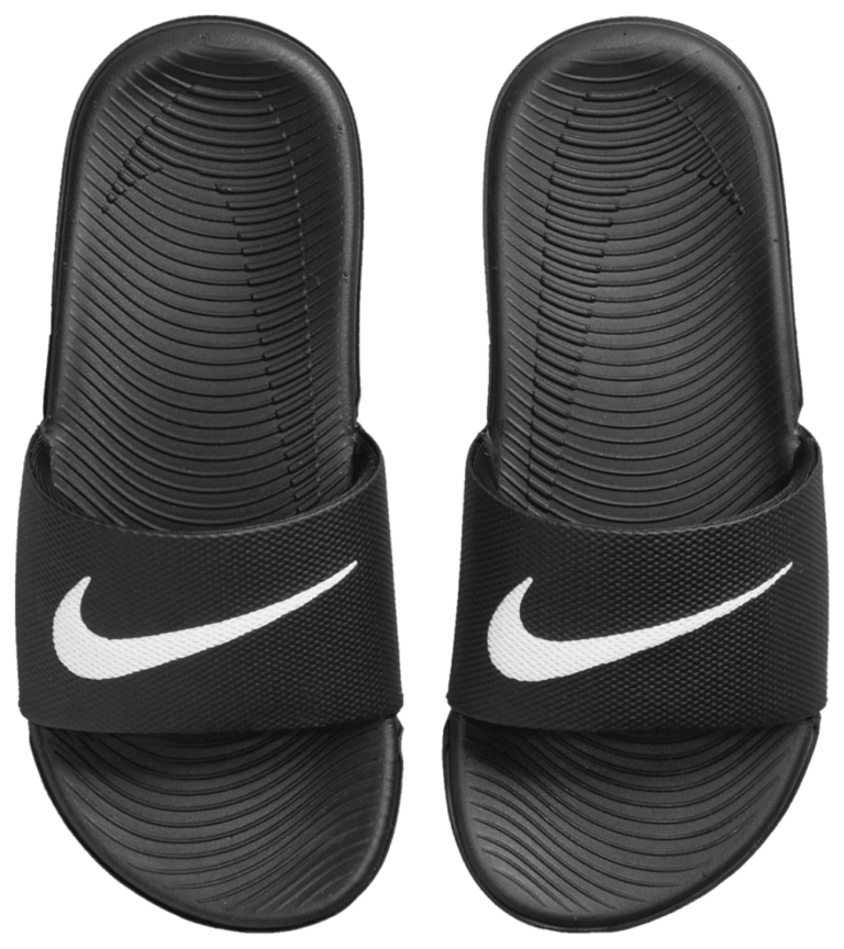 Nike Kawa Slides - Boys' Grade School Black/White product view