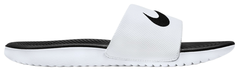 Nike Kawa Slides - Boys' Preschool White/Black product view