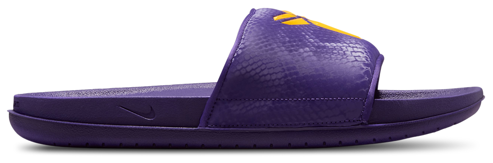 Nike Kobe Off Court Slides - Men's Court Purple/University Gold product view