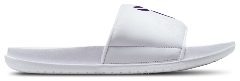 Nike Kobe Off Court Slides - Men's White/Court Purple product view
