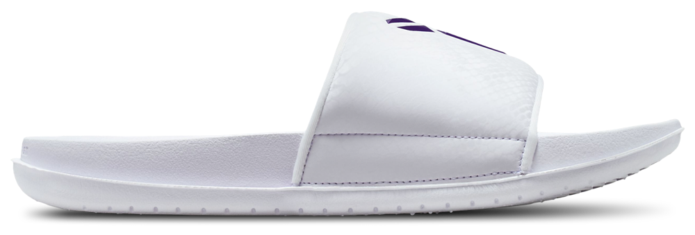 Nike Kobe Off Court Slides - Men's White/Court Purple product view