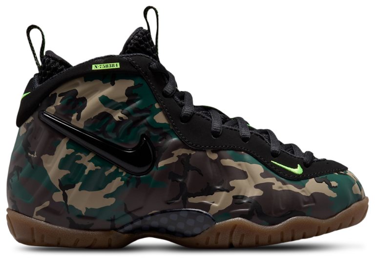 Nike Little Posite Pro - Boys' Preschool Black/Green product view
