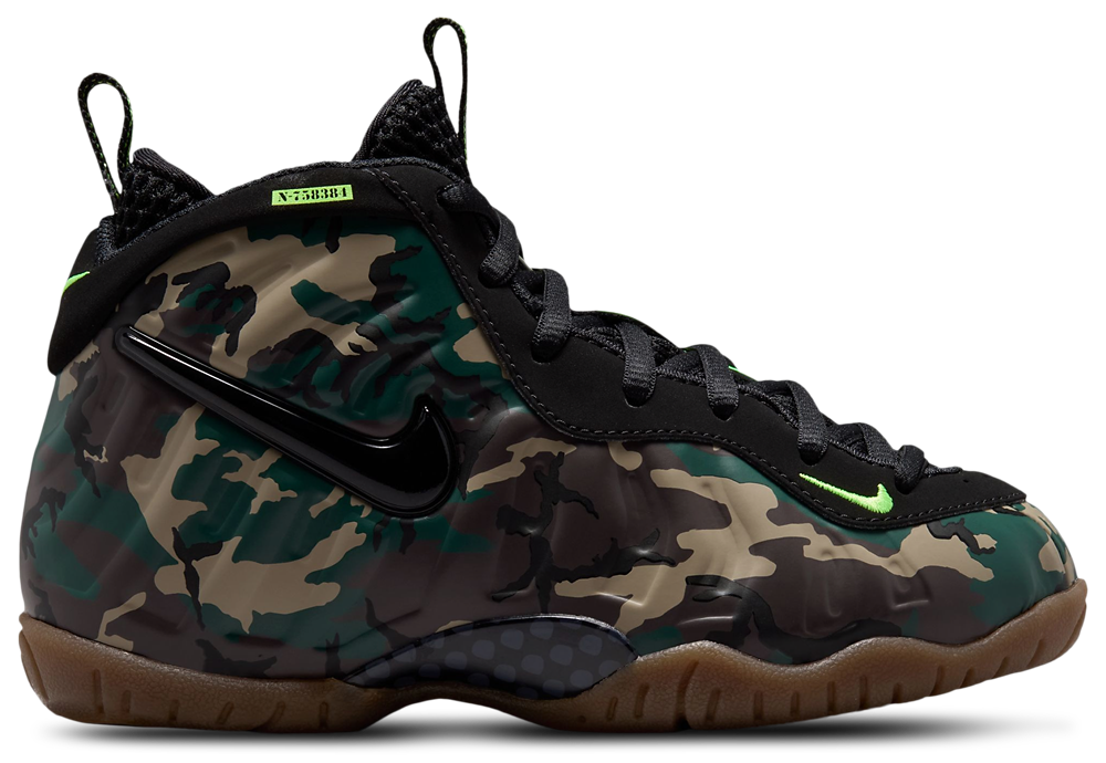 Nike Little Posite Pro - Boys' Preschool Black/Green product view
