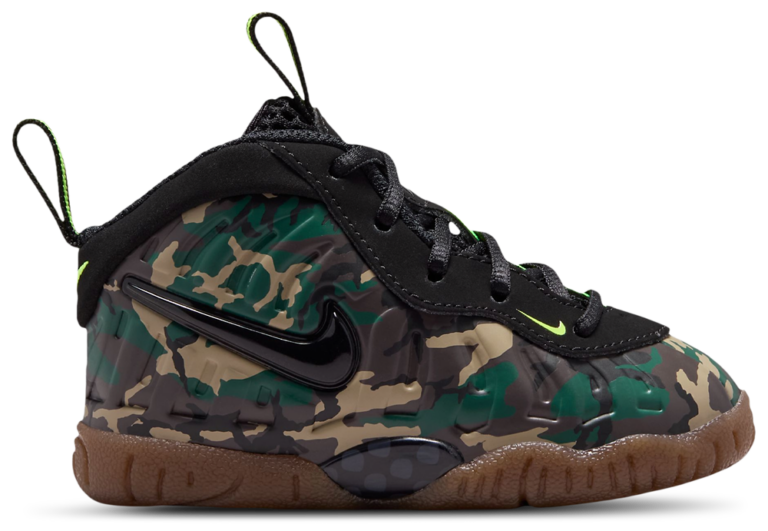 Nike Little Posite Pro - Boys' Toddler Black/Green product view