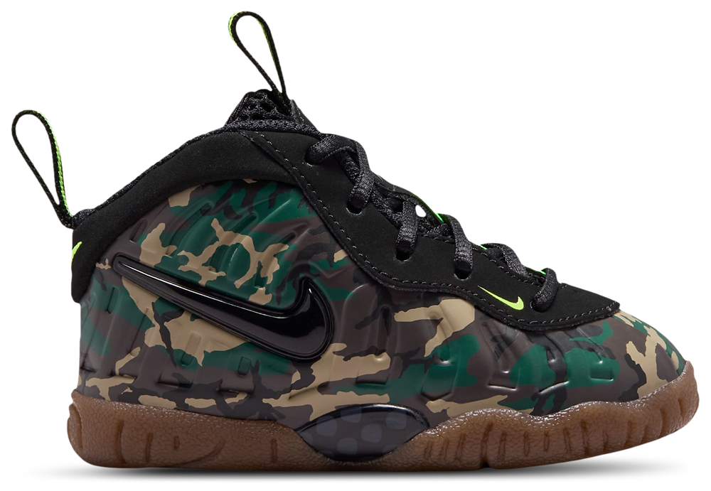 Nike Little Posite Pro - Boys' Toddler Black/Green product view