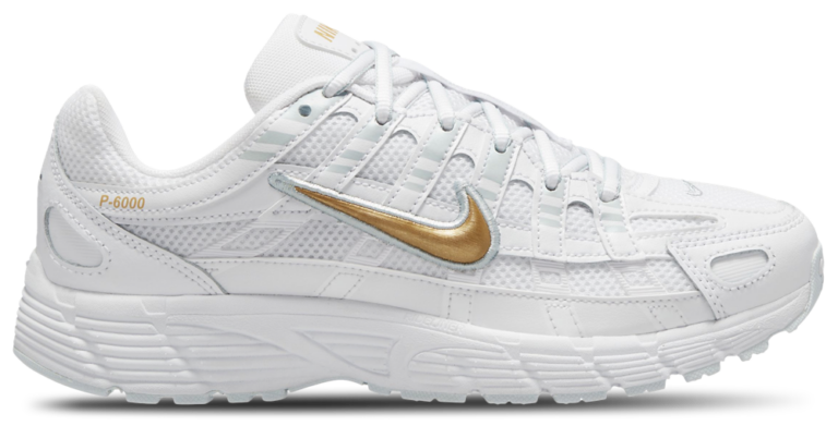 Nike P-6000 - Boys' Grade School White/Metallic Gold product view
