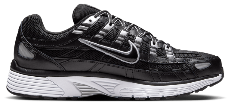 Nike P-6000 - Men's White/Black/Mtlc Silver product view