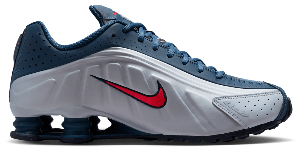 Nike Shox R4 - Men's Bright Crimson/Football Grey/New Slate product view