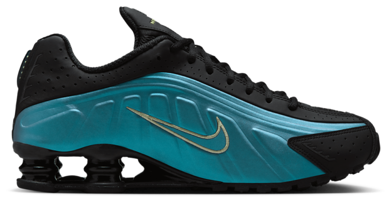 Nike Shox R4 - Men's Lt Liquid Lime/Pencil Point/Sapphire product view