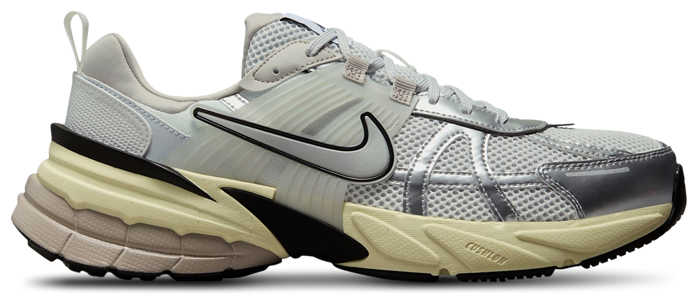 Nike V2K Run - Men's Summit White/Metallic Silver product view