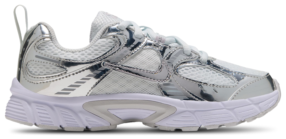 Nike V5 RNR Shine - Girls' Preschool White/Silver/Grey product view