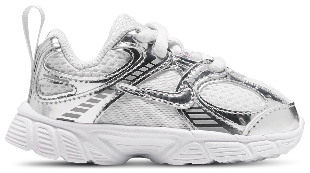 Nike V5 RNR Shine - Girls' Toddler White/Grey/Silver product view