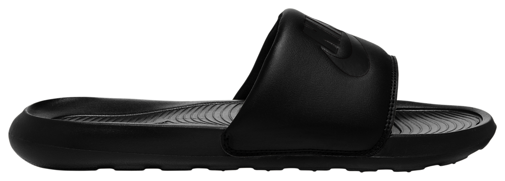 Nike Victori One Slides - Men's Black/Black/Black product view