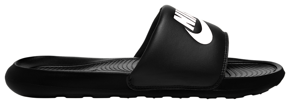 Nike Victori One Slides - Men's Black/White/Black product view