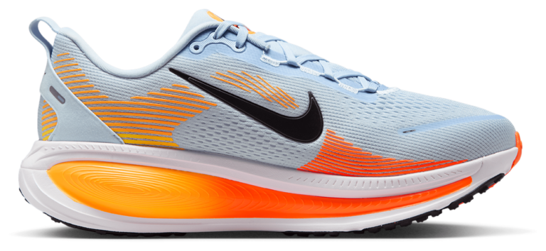 Nike Vomero 18 Wide - Men's Hydrogen Blue/Black/Laser Orange product view