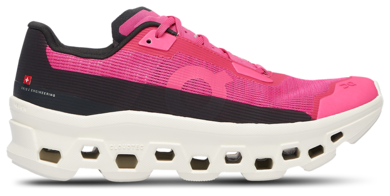 On Cloudmonster Void - Women's Ivory/Pink product view