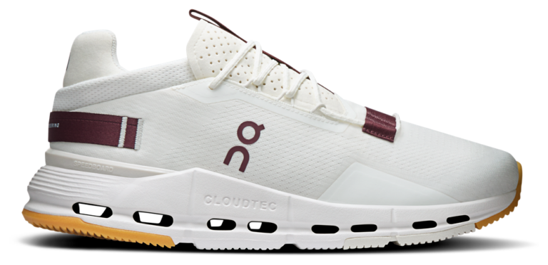 On Cloudnova 2 - Men's Ivory/Maroon product view