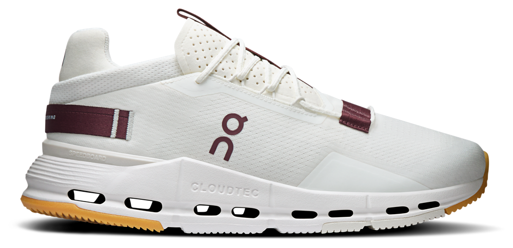 On Cloudnova 2 - Men's Ivory/Maroon product view