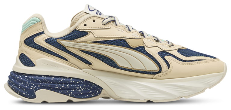 PUMA Fade Nitro Ls - Men's Alpine Snow/Canvas/Blue Jewel product view