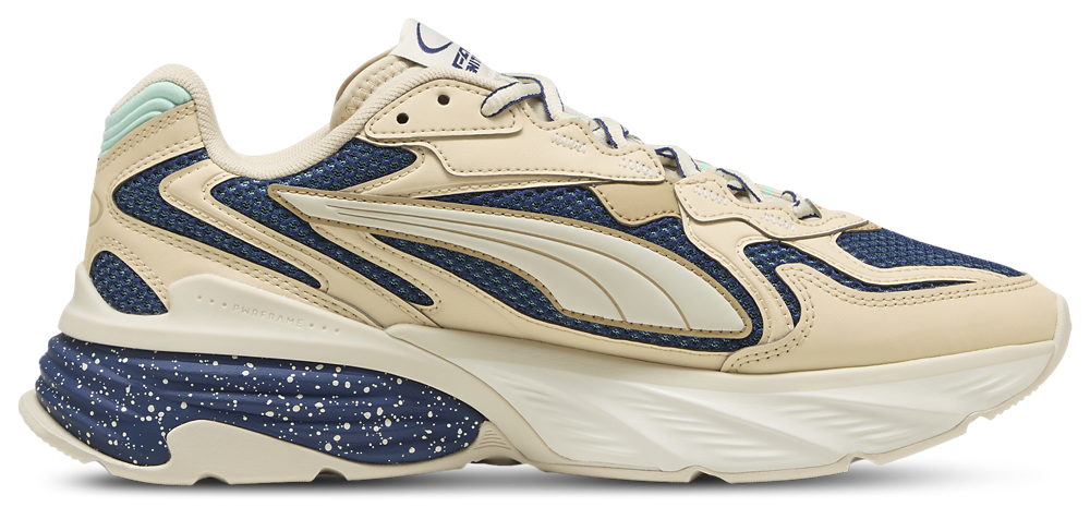 PUMA Fade Nitro Ls - Men's Alpine Snow/Canvas/Blue Jewel product view