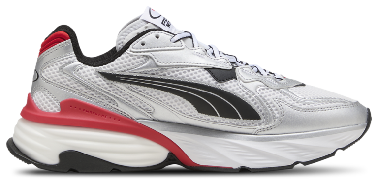 PUMA Fade Nitro Ls - Men's Puma White/Puma Silver/For All Time Red product view