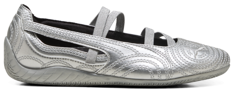 PUMA x Wicked Speedcat Ballet Silver Slippers - Women's Silver/Cool Mid Grey/Flat Dark Grey product view