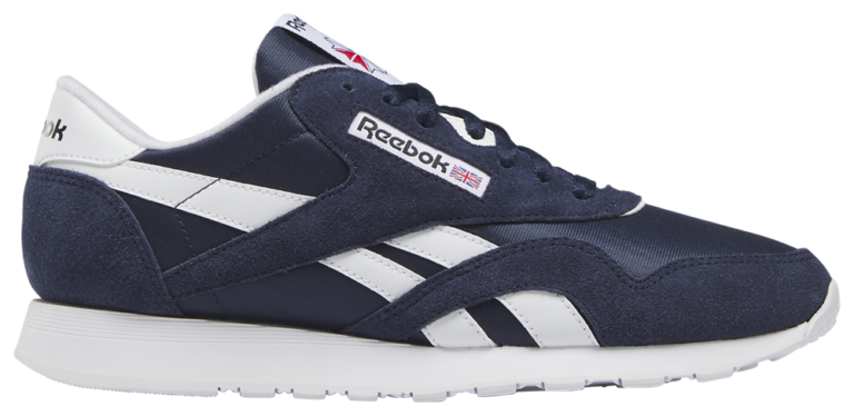 Reebok Classic Leather Nylon - Men's Vector Navy/White/White product view