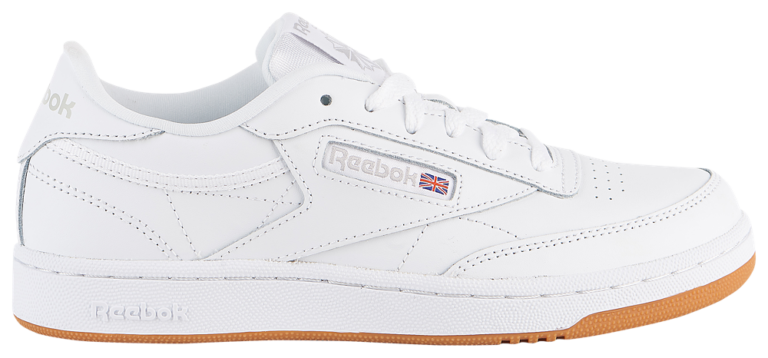 Reebok Club C - Boys' Grade School White/Gum product view