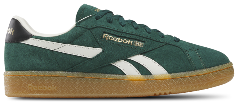 Reebok Club C Grounds Uk - Men's Black/Gum/Collegiate Green product view