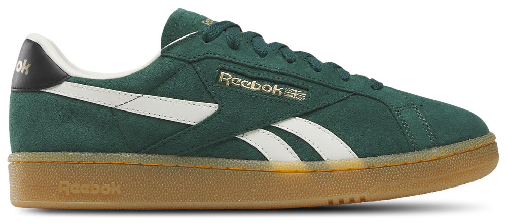 Reebok Club C Grounds Uk - Men's Black/Gum/Collegiate Green product view