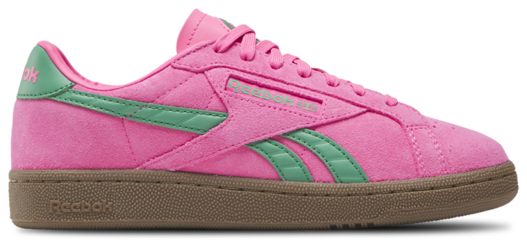 Reebok Club C Grounds UK - Women's Atomic Pink/Upgrade Green/Gum product view