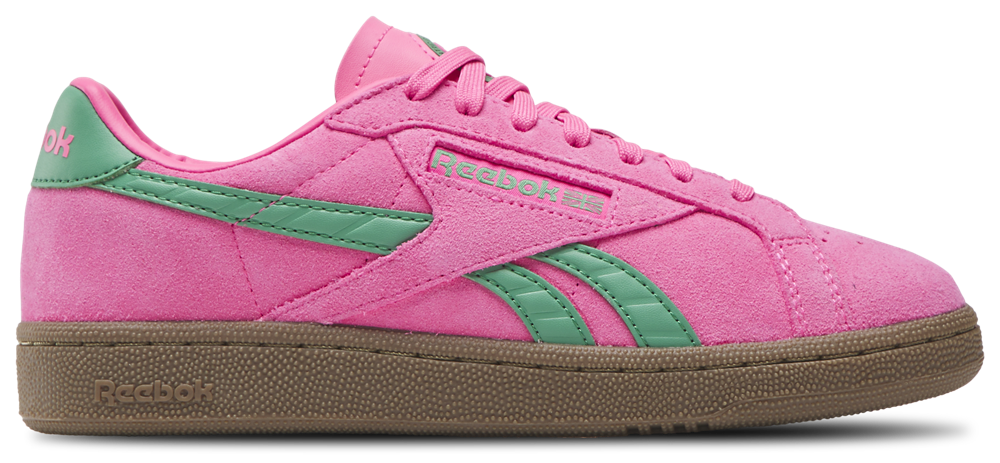 Reebok Club C Grounds UK - Women's Atomic Pink/Upgrade Green/Gum product view